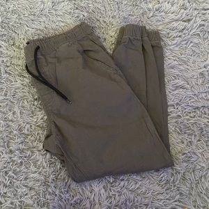 Mens Olive green joggers size L